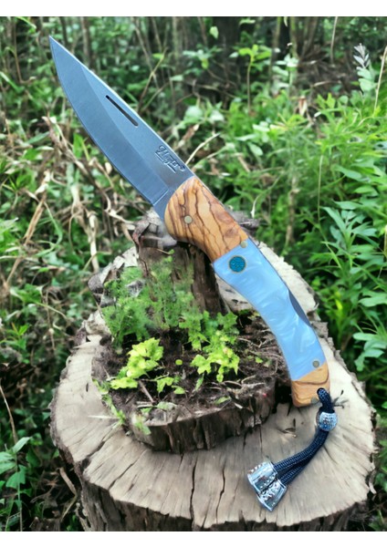 Outdoor Piknik Çakısı Kamp Bıçak Bıçağı Çakısı Mutfak Bıçak Kılıflı El Yapımı