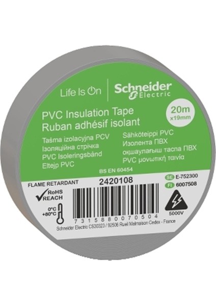 2420108 -Thorsman Izole Bant 19MMX20MT Gri