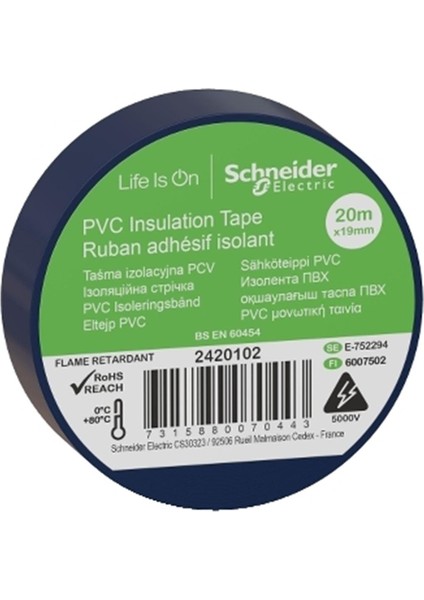 2420102 -Thorsman Izole Bant 19MMX20MT Mavi