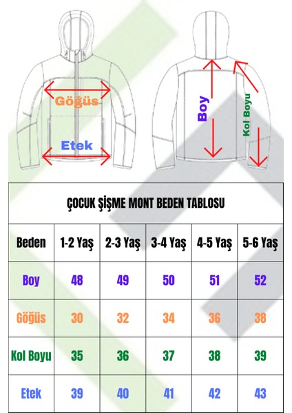 Eyon Trend Kız Çocuk İçi Polarlı Kapüşonlu Penguen Şeker Desenli Kışlık Şişme Mont & Kaban & Parka