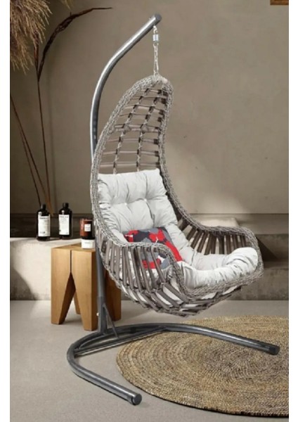 Didim Rattan Tek Kişilik Salıncak Bahçe Balkon Teras Salıncağı Didimsalıncak