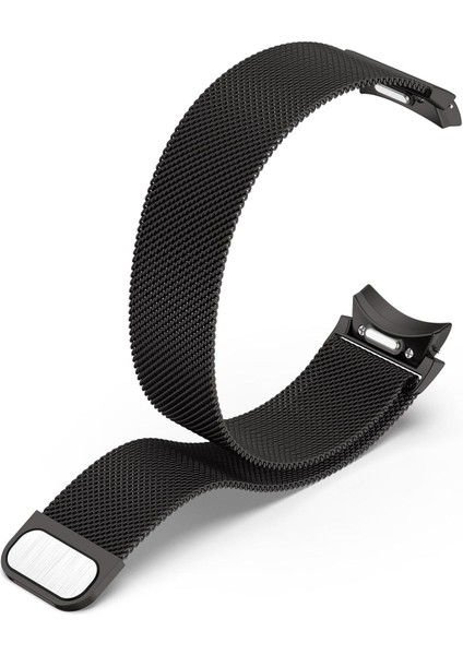 Galaxy Watch 5 40 / 44 mm Tam Uyumlu Mıknatıslı Hasır Metal Örgü Kordon Kayış Orijinal Pim