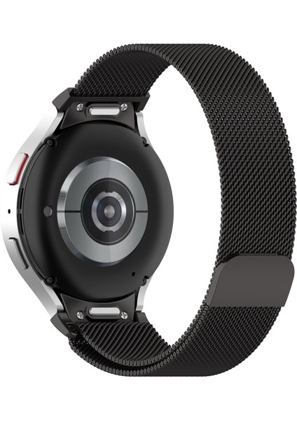 Galaxy Watch 6 Classic 43 / 47 mm Tam Uyumlu Mıknatıslı Hasır Metal Örgü Kordon Kayış Orijinal Pim fırsatları