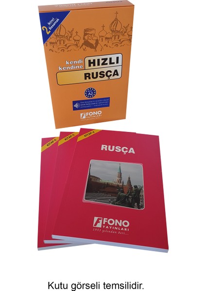 Hızlı Rusça 2. Basamak (3 Kitap) (Seslendirmeli)