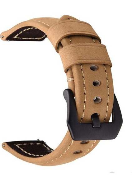 Realme Watch 36MM - Watch S Için Tokalı Deri Kordon Kayış - KY86