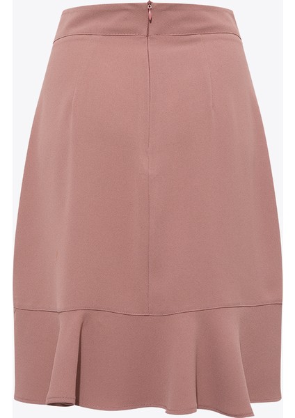 Volanlı Mini Etek - Gül Kurusu fiyatları