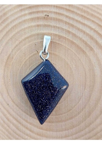 Lacivert Yıldız Taşı Ok Ucu Şekilli Kolye Ucu (42655) modelleri