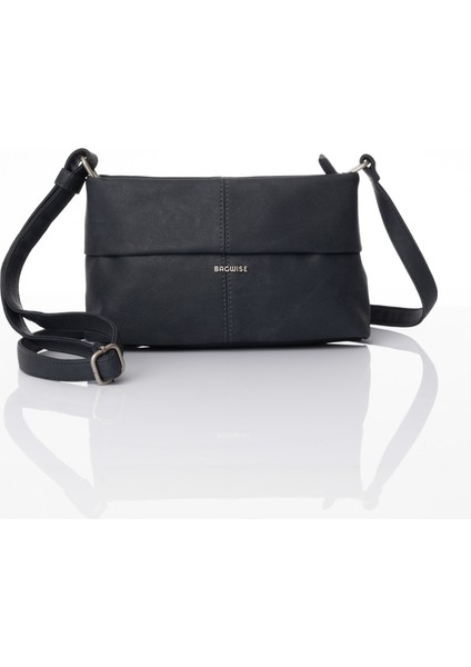 Kadın Omuz Çantası, Orta Boy, 9008 LACİVERT