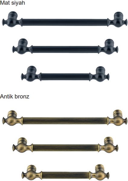Calisto Kulp Siyah Renkli 224 mm 2'li Paket fiyatları