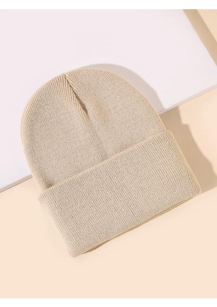 EKE TEKSTİL Unisex Katlamalı Kışlık Örme Bere