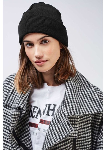 EKE TEKSTİL Unisex Katlamalı Kışlık Örme Bere
