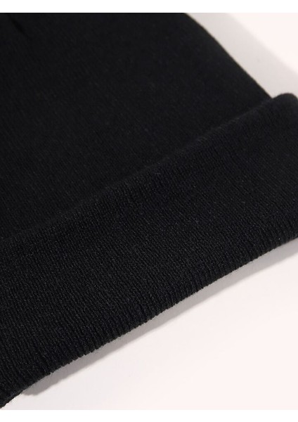 EKE TEKSTİL Unisex Katlamalı Kışlık Örme Bere