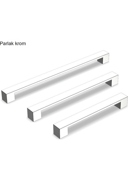 Hannah Kulp Krom Parlak Renkli 192 mm 2'li Paket modelleri