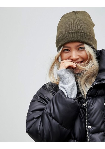 EKE TEKSTİL Unisex Katlamalı Kışlık Örme Bere