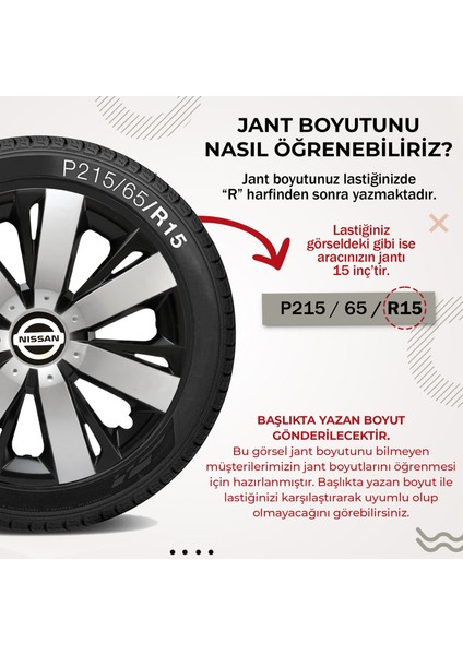 Nissan Primera 15 Inç Uyumlu Jant Kapağı 4'lü Takım Renkli 2315