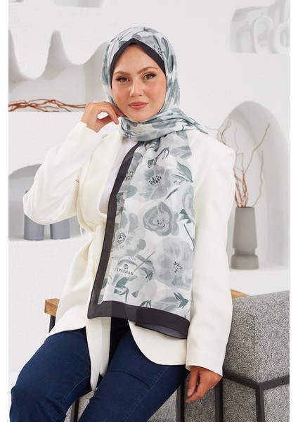 Zühre Aydın Nature Color Rose Soft Şal Siyah