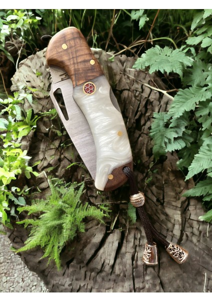Outdoor Piknik Çakısı Kamp Bıçak Bıçağı Çakısı Mutfak Bıçak Kılıflı El Yapımı