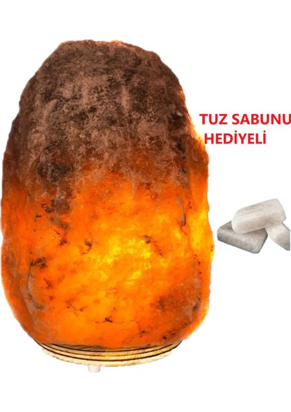 Tuz Shop Çankırı Doğal Tuz Lamba 4-6kg Tuz Lambası Tuz Sabunu Hediyeli