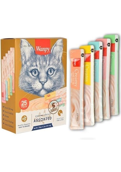 PP531 Karışık Krema Kedi Ödülü 25 x 14 gr