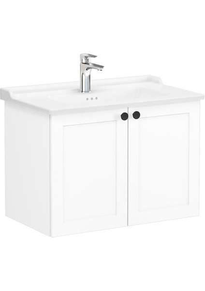 Root Classic Kapaklı Lavabo Dolabı 80 cm Mat Beyaz 68722 modelleri