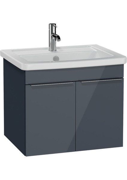 Quadrum Lavabo Dolabı 65 cm Parlak Antrasit 66164