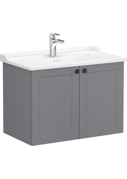 Root Classic Kapaklı Lavabo Dolabı 80 cm Mat Gri 68724 modelleri