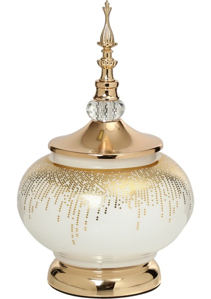 Sultan Gold Kapaklı Vazo AK.JE0028