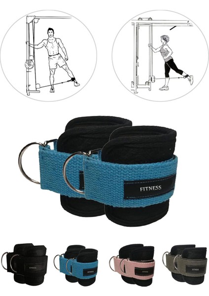 Ayak Bilek Kayışı D-Ring Fitness Ağırlık Çekiş Aparatı modelleri