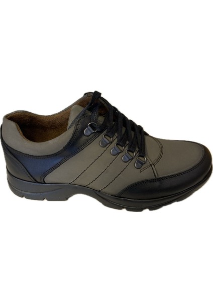 Füme Erkek Kışlık Ayakkabı Deri Ortopedik 101