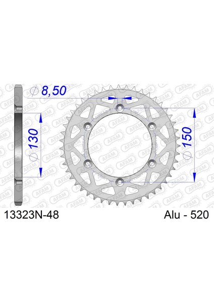 Yamaha Yz 125 Alüminyum Arka Dişli