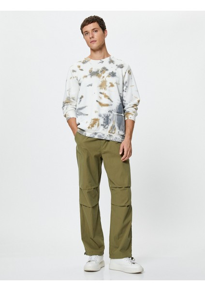 Oversize Paraşüt Bol Pantolon Beli Bağcıklı Cepli fiyatları