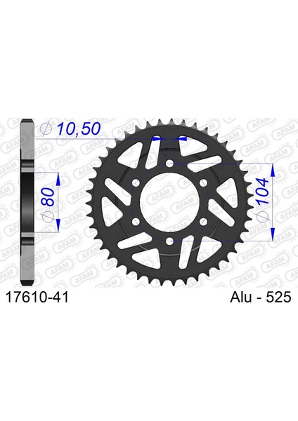 Kawasakı Zx-9r Alüminyum Arka Dişli