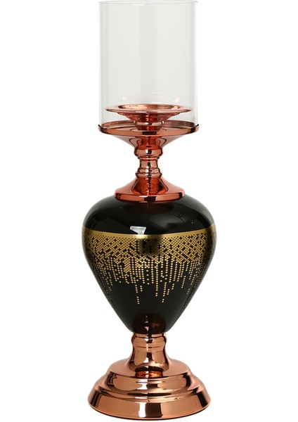 Amber Bronz Şamdan 41 cm AK.JE0006