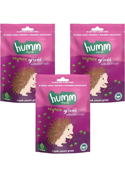 Organik Pancarlı Grissini 3 x 55 gr