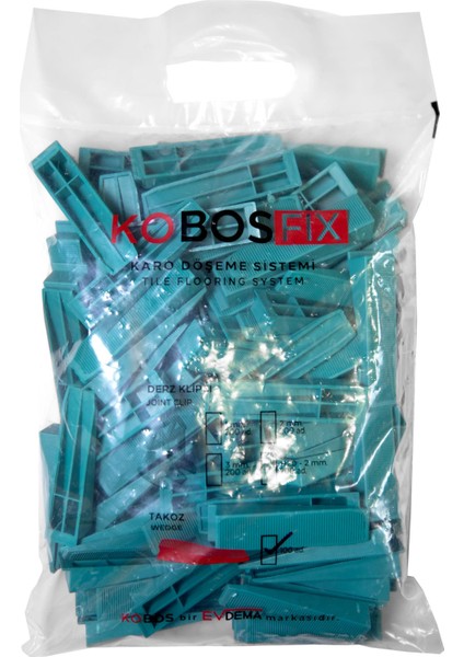 Kobos Karo Döşeme Sistem Takozu (100 Adet) KBS.TK100
