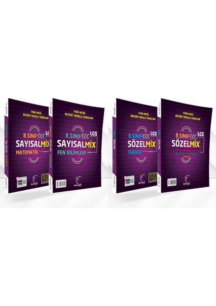 8. Sınıf LGS Sayısal-Sözel Mix Yeni Nesil Sorular Seti