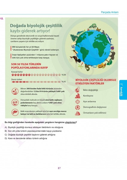 6. Sınıf Sayısal-Sözel Mix Seti (Yeni Nesil Sorular)