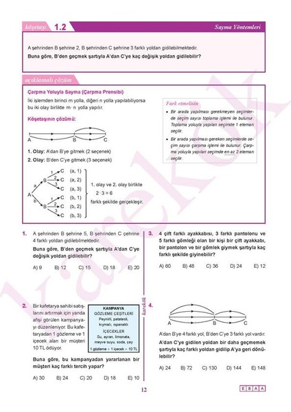 10. Sınıf Matematik Konu Anlatımlı Çözümlü Soru Mps (Modüler Pi