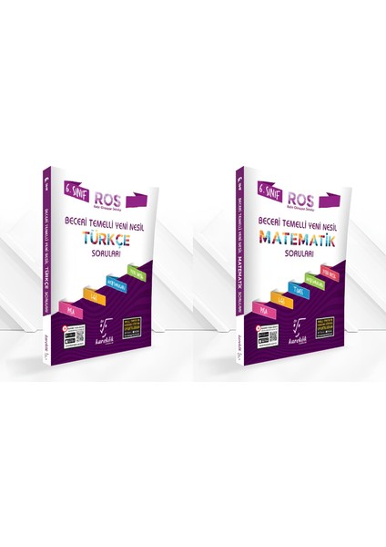 6. Sınıf Yeni Nesil Beceri Temelli Türkçe-Matematik Seti (Ros)