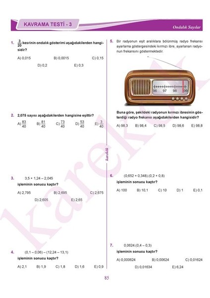 9. Sınıf Matematik Soru Bankası