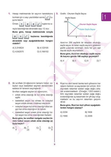 8. Sınıf LGS Deneme Tüm Dersler Modüller Seti fiyatları