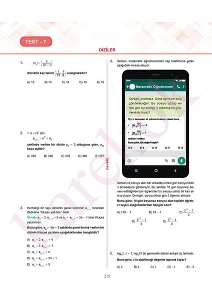 Güncel AYT Matematik Soru Bankası