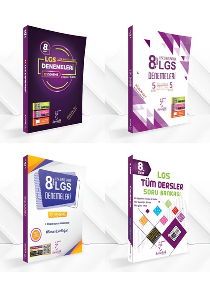 Güncel 8. Sınıf LGS Denemeler + Tüm Ders Soru Bankası fiyatları