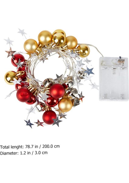 Adet Çan Dekoratif Işıklar LED Dize Işık Noel Dekor Asılı Fener Kapalı Pille Çalışan Tel Lamba Süsleme Fas Topu Dize Işık Kar Tanesi Noel Yıldızlı Işık (Yurt Dışından) fiyatları