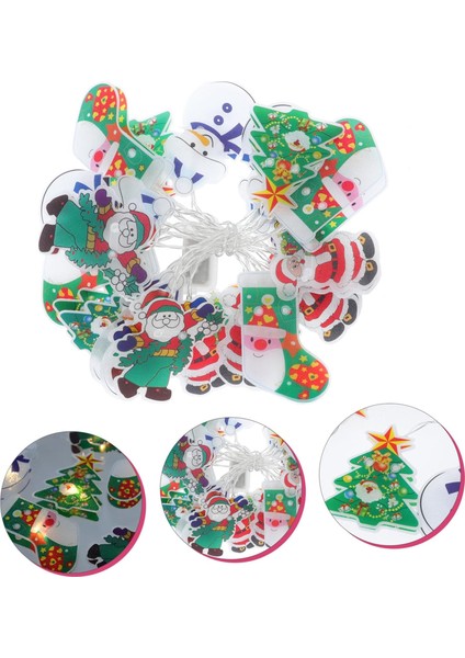Takım Dize Işık Direği Pil Dize Işıklar LED Dış Mekan Işıkları Dize Dış Mekan Dekoratif Işıklar Düğün Dekoratif Işık Noel Baba Dize Işıklar Noel Ağacı Çelenk Ev Dekor LED (Yurt Dışından) fırsatları