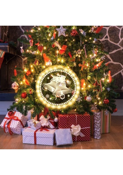 Noel Dekorasyonu Pencere Işığı，ışıklı Pencere Noel Dekoru Asılı Dize Işıklar， Işıklar Asılı 3D Işıklar Pille Çalışan，pencere Geçidi Veranda Yatak Odası Partisi Tatil Duvarı B (Yurt Dışından) fırsatları