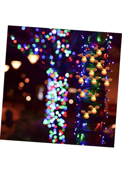 Adet Bakır Tel Işık Dize LED Ren Geyiği Işıkları Yılbaşı Ağacı Süsleri Pille Çalışan Peri Işıkları Dış Mekan Noel Işıkları Noel Dekoru Dış Mekan Dekoru Güzel Işıklar Saçağı (Yurt Dışından)