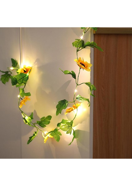 20 LED Ayçiçeği Dekor Dize Işıklar, 6.6ft Ayçiçeği Çelenk Asılı Lamba Pil Kumandalı Çiçek Peri Dize Işıklar Yatak Odası Düğün Doğum Günü Partisi Ev Bahçe Dekor Için (Yurt Dışından)