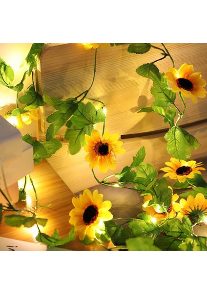 20 LED Ayçiçeği Dekor Dize Işıklar, 6.6ft Ayçiçeği Çelenk Asılı Lamba Pil Kumandalı Çiçek Peri Dize Işıklar Yatak Odası Düğün Doğum Günü Partisi Ev Bahçe Dekor Için (Yurt Dışından)
