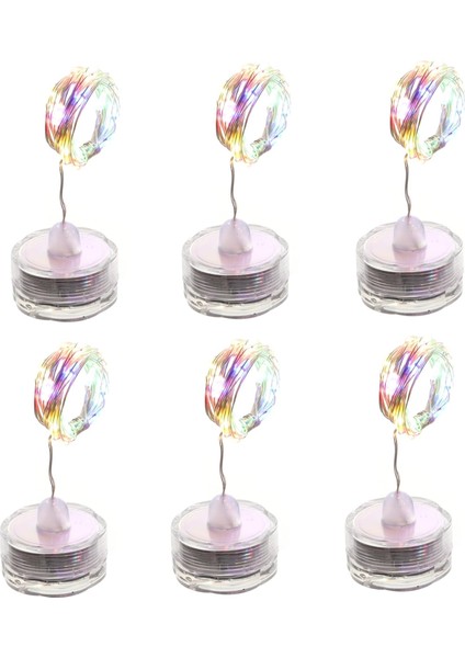 Adet Dize Mum Bakır Tel Işık Dize Bahçe Işıkları Dekoratif Mini Mumlar Bebek Dekor LED Düğme Pil Işığı Veranda Işıkları Peri Pırıltı Işık Erik Çiçeği Pil Işığı (Yurt Dışından)